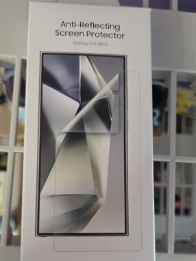 Samsung Anti-Reflecting Screen Protector for Galaxy S24 Ultra - White/Silver